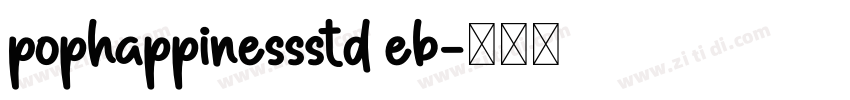 PopHappinessStd EB字体转换